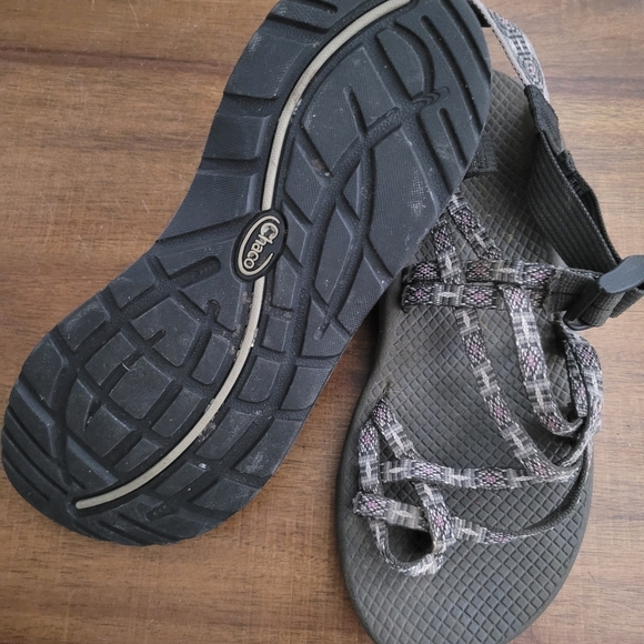 Chaco ZX2 Black Gray Sandals SZ 9 - Picture 2 of 3